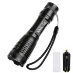 Iseason 900 Lumens LED Flashlight,5 Adjustable Modes Zoomable LED Tactical Flash light Torch Lamp Aluminum LED Flashlight Lighting Lamp (battery Not Included)