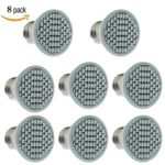 [Pack of 8]eSavebulbs Hydroponic LED Grow Lights,E27 Grow Lights For Indoor Plants,60 LEDs,2835 SMD,44Red/16Blue,3watt AC 85-265V