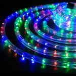 WYZworks 100 feet 1/2″ Thick Multi-Color RGB Pre-Assembled LED Rope Lights with 10′, 25′, 50′, 150′ option – Christmas Holiday Decoration Lighting