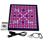Niello 45W LED Grow Light Panel,Strong Reflection Red Blue Hanging Growing Lights Fixture with Switch for Hydroponic Aquatic Indoor Plants,225 LEDs 6-Band Full Spectrum Includ UV IR