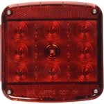 Peterson Manufacturing Piranha Square LED Stop/Turn/Tail Trailer Light – 4.76in., With License Light, Model# V840L