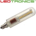 EXTRA BRIGHT White LED T6 Exit Sign Bulb, E12 Candelabra Base, 2/Pkg