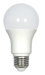 Satco S9213 A19 LED Frosted 3500K Medium Base Light Bulb, 7.6W