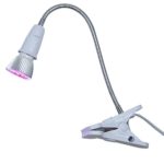 LED Grow Plant Lights Bulb Full Spectrum, Qicai H 28W Growing Lamps LED Clip Desk Lamp Clamp Flexible Neck 360 Degree for Indoor Plants Hydroponic Garden Greenhouse