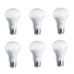 Philips 461995 100W Equivalent Soft White A19 LED Light Bulb, 6-Pack,