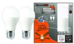 MiracleLED 606761 Rough Service LED 100W Household Replacement Garage Door/Shop/Fan Light Bulb (2-Pack), Daylight Bright White