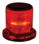 Solar Warning Light – Waterproof Solar Dock Lighting – RED LEDs – Continuous or Flashing 360 Degree Lighting