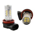 2PCS 80W High Power CREE LED Replacement DRL Fog Light Bulbs H11 H8 Driving Lamps for Cars