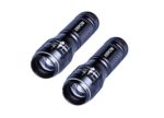 ANPOW Adjustable Focus Mini LED Flashlight Torch,lumenious function Super Bright,Zoomable LED Flashlights (2 Pack)