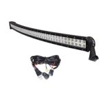 EasyNew 50″ 288W Curved LED Light Bar IP68 Waterproof Flood Spot Combo Beam for Offroad SUV UTE ATV Truck with Free Wiring Harness,3 Years Warranty