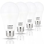 LOHAS A19 LED Lights, 17Watt (150Watt Equivalent) LED Bulb, Daylight 5000k, Energy Saving Light Bulbs LED, 180 Degree Beam Angle, 1600Lm, E26 Medium Screw Base, LED Lighting for Home(4 Pack)