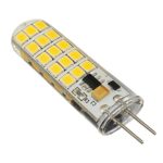Reelco 6-Pack Dimmable LED G4 Mini Bi-pin Base Light Bulb AC/DC 12V 5Watts Warm White 2700K-3000K 30W G4 Halogen Bulb Replacement