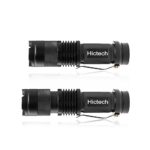 Hictech 7W Ultra Bright Mini LED Flashlight Tactical Flashlight (2 Pack)