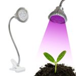 7 Watt Grow Lights 4 Indoor Plants – Desk Clamp Adjustable Arm – Lights Seedlings, Aquarium, Houseplants, Veg, Shoots, Flowers, Marijuana & Cannabis – Blue & Red Full Spectrum Bulb