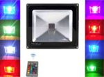 10w RGB Light Trendmart® Led Floodlights Waterproof Led Outdoor Lights Color Changing Memory Function Only Use DC / Ac 12 Volt + Remote Control (Black)