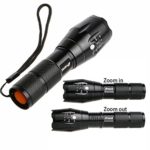 Prosvet A100 1200 Lumen Cree-XML T6 led Portable Zoomable Flashlight-5 Mode Adjustable Focus-Water Resistant-Powered By 1 x 18650 Battery or 3 x AAA Battery (Not Included)