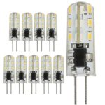 Kakanuo G4 LED Bulb Dimmable 12V AC/DC Warm White 3000K 1.5 Watt Bi-pin Base 24X3014 LEDs(Pack of 10)