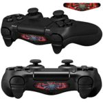 Mod Freakz Pair of LED Light Bar Skins Spider Hero Red/Blue for PS4 Controllers