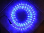 BLUE 12 V Volts DC LED Rope Lights Auto Lighting 9.8 Feet + 10 Holding Clips