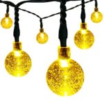 Solar Christmas String Lights,easyDecor 30 LED Ball 21ft Warm White 8Mode Waterproof Decorative Globe Light for Thanksgiving,Indoor,Outdoor,Party,Wedding,Patio,Garden Decoration,Holiday,Xmas,Bistro