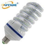 OUYIDE 30W Led spiral Light Bulbs 2835 SMD Chip Led Lights E27 Screw Base 3150-3300LM 6000K – 6500K Color Temperature Led Lighting Bulb Day White Led Corn Light Bulb 250 Watts Incandescent Replacement