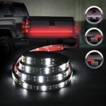 MICTUNING Double Row 60″ Truck Tailgate LED Strip Light Bar Red/white Reverse Turn Stop Tail Signal