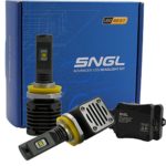 SNGL Advanced LED Headlight Kit – Adjustable-Beam Bulbs – H11 ( H8 , H9 ) – 80w 8,400Lm – 6000K Bright White – 2 Yr Warranty