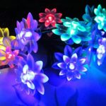 GBSELL 20 LED Lotus Flower solar powered Lighting Lamps Solar String Lights (Multicolor)