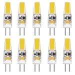 LE 10 Pack G4 Bulb LED Lamp, Warm White 2W, 210lm, 12V DC / AC, 360° beam angle, 20W Halogen Lamps Equivalent