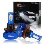 Vplus X Series LED Headlight Bulbs w/ Clear Arc-Beam Kit – H13 9008 72W 8,000LM 6500K White Seoul w/ No Fan All in One Headlamp LED Conversion Replace HID & Halogen – 1 Yr Warranty – (2pcs/set)