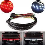 AUDEW 5 Function 60 Inch 60 Led Red 30 Led White LED Tailgate Strip Brake Signal Light Strip Warning Light Rear Turn Signal Stop Tail Brake Strip Lamp For Truck SUV Jeeps RV