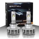 BROVIEW M5 44W High Output 5 Colors LED Headlights – 6000LM 9006 HB4 9012 9006XS Conversion Kit Bulbs – Cree Chip – PnP – Replaces Halogen/Xenon HID Headlights -2 Yr Warranty – (2pcs/set)
