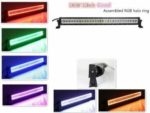 52″ LED Halo Curved Light Bar 300W 52 inch Muti Colored RGB