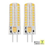 Sunix 6.5W GY6.35 LED Bulbs, 72 2835 SMD LED, 50W Halogen Bulbs Equivalent, 320lm, Dimmable, Warm White, 3000K, 360 Degree Beam Angle, Silicone Corn Bulb, Pack Of 2 Units [Energy Class A] SU137