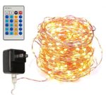 Dimmable Led String Lights Copper Wire 40ft 120LED Starry Light with UL certified Power Adapter For Wedding Party, Christmas Centerpiece, Garland, Wreath, indoors or outdoors