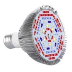 15W Full Spectrum Led Grow Light Bulb for Planting, 78 pcs LED Lamp Beads Bulb for All Stage Plants Growth