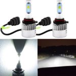 Alla Lighting New CSP Xtremely Bright LED Headlight Bulbs w/ High Power 8000Lm 6500K White Lamps (9012)