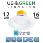 16 Pack 12 Watt 6″ Recessed Light LED Retrofit Can Downlight Dimmable Lighting Fixture 4000K Bright White LED Ceiling Light – 750LM 120W Equivalent Recessed Down Light