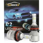 R2 CSP Seoul 9007 HB5 8000LM LED Headlight Conversion Kit, Hi/Lo beam headlamp, Dual Beam Head Light, HID or Halogen Head light Replacement, 6500K Xenon White, 1 Pair- 1 Year Warranty