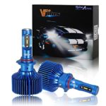 Vplus A Series LED Headlight Bulbs w/Clear Arc-Beam Conversion Kit -9006 HB4 90W 8,400LM 6500K White Seoul w/No Fan Headlamp Adjustable Light Pattern LED Replace HID&Halogen -2 Yr Warranty(2pcs/set)