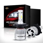 Auxbeam 88621973 F-S2 Series H4 Headlight Conversion Kits with Headlight Bulbs, Bridgelux COB Chips