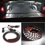 AUDEW 2Pcs 60” Truck Bed Light Strips Unloading Cargo Light with Waterproof -On/Off Switch Fuse 2-Way Plug-N-Play Splitter Lighting System for Pickup Truck, RV, SUV, Boats, Ice House (Cool White)