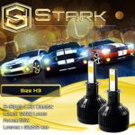 80W All-in-One LED Headlights – Bright Yellow 3000K 3K – Fog Light Bulbs – Super White – 7,200 Lm – H3