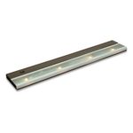 10584BZ TaskWork Direct Wire 30IN 4LT 12V Xenon Undercabinet Light, Bronze Finish with Frosted Glass Diffuser
