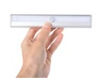 Motion Sensor Wardrobe Light, Wireless Battery PIR Activated Stick-on 10 LED Lamp, Cabinet Cupboard Closet Stairway Camping Emergency Night Lighting, Removable Magnetic Strip Instant ON/OFF