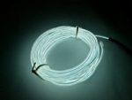 M.best Flexible LED Neon Light Glow EL Wire Rope tape Cable Strip Decoration + Controller (15FT, White)