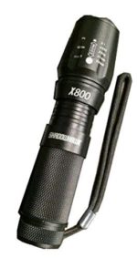 ShadowHawk X800 High Tactical Flashlight 800 Lumens x2000 With Case