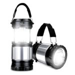 LED Lantern, ODOLAND 2-In-1 300 Lumen LED Camping Lantern Handheld Flashlights, Camping Gear Equipment for Outdoor Hiking, Camping Supplies, Emergencies, Hurricanes, Outages