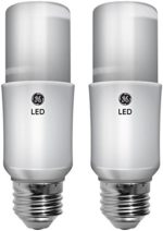 GE Lighting 32295 LED Bright Stik 14-watt (75-Watt Replacement), 1060-Lumen Light Bulb with Medium Base, Soft White, 2-Pack