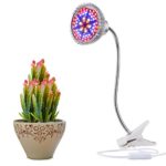 LED Grow Light By Aokey Profession Plant Lamp | True 15W Desk Clamp Lamp with 360°Flexible Gooseneck for Indoor Plants,Small Grow Tent,Home,Hydroponic Garden Greenhouse Organic Organizer 2017